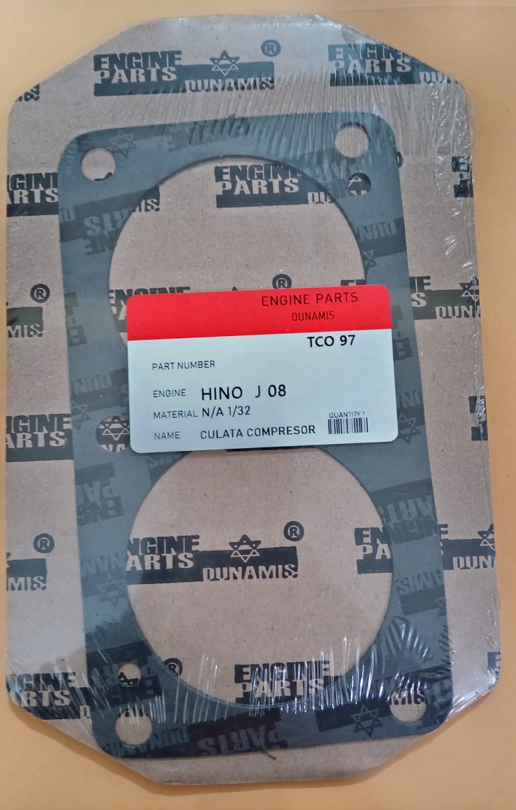 JUNTA DE CULATA COMPRESOR HINO J 08