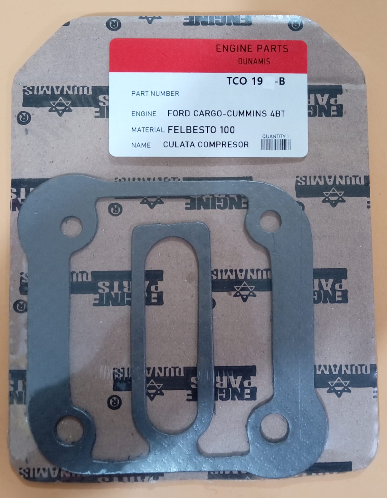 JUNTA DE CULATA COMPRESOR FORD CARGO/CUMMINS 4BT