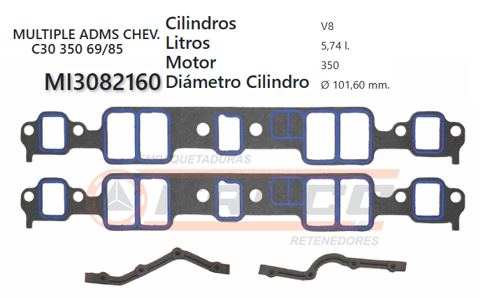 JUNTA DE ADMISION CHEVROLET 305/350/400