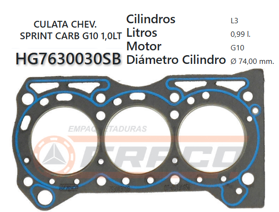 JUNTA DE CULATA SUZUKI SWIFT, FORSA 1.0L G10 84/88