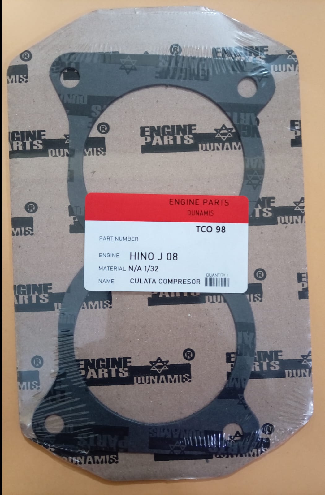 JUNTA DE CULATA COMPRESOR HINO J 08