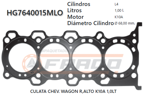 JUNTA DE CULATA SUZUKI / CHEVROLET ALTO KA10A 99/UP