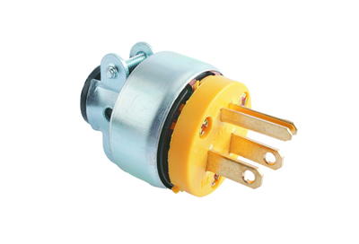 ENCHUFE LUXGEN 2866 EXTENSION 15A 250V CON TIERRA AMARILLO