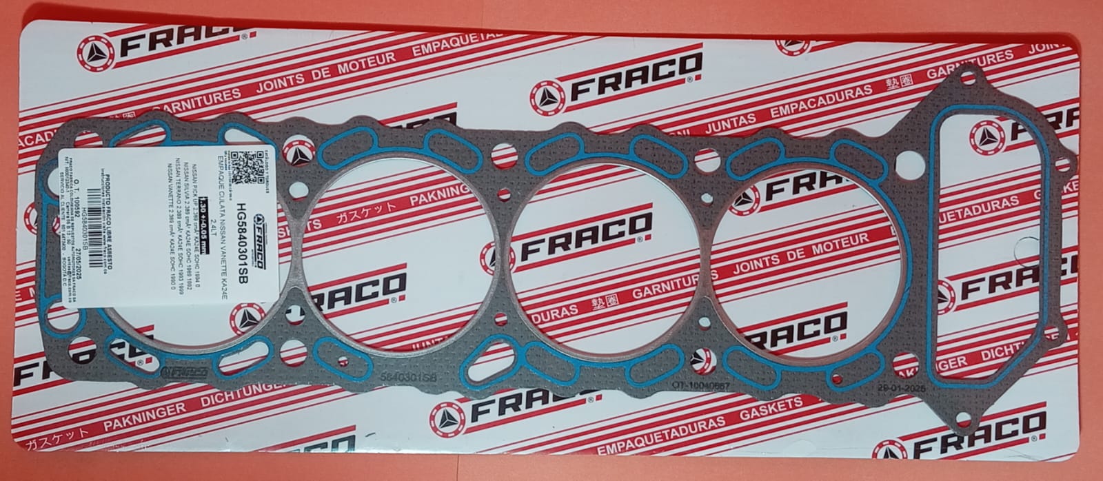 JUNTA DE CULATA NISSAN PICK UP D21 KA24E 2400CC 89/99