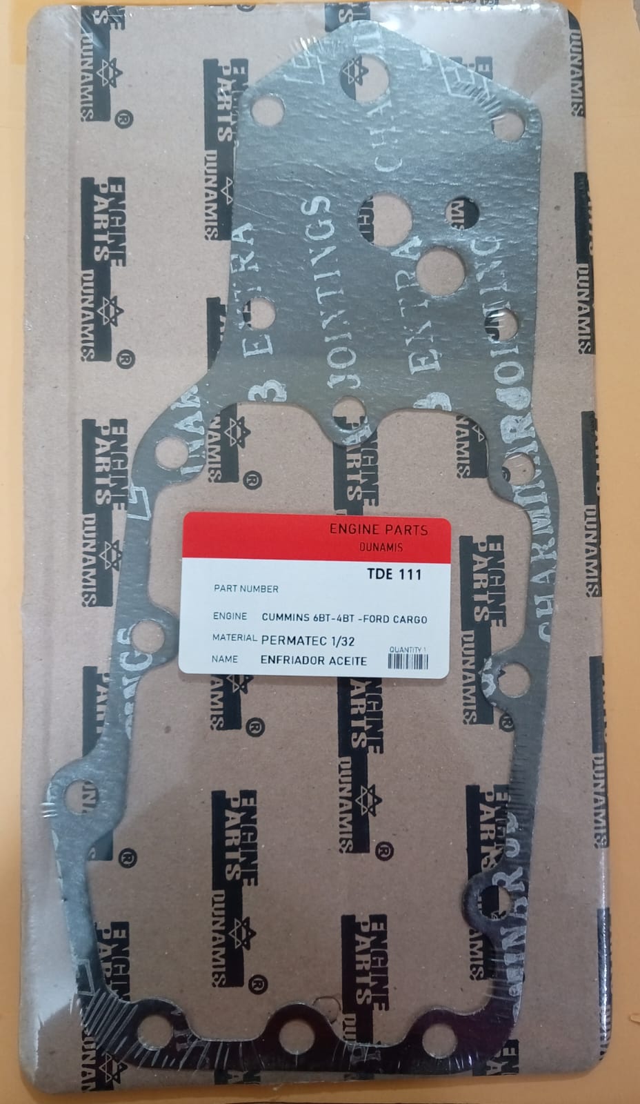 JUNTA DE BOMBA DE ACEITE CUMMINS 6 BT - 4 BT/FORD CARGO 3.9/5.9L