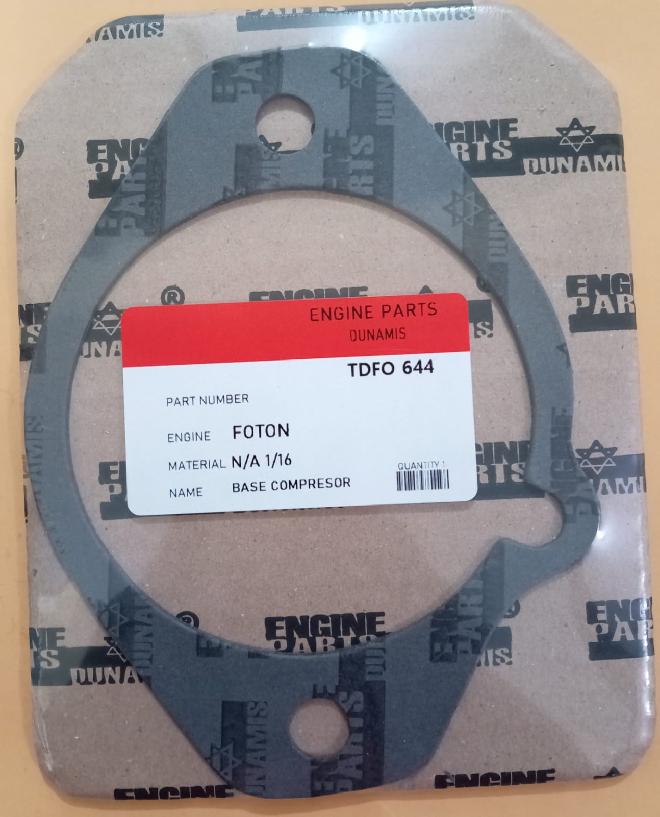 JUNTA DE CULATA BASE COMPRESOR FOTON