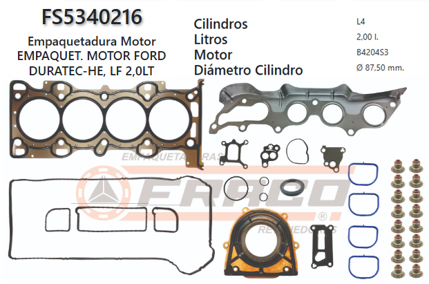 Junta de JUEGO JUNTAS FORD ECO SPORT LF 2.0 MAZDA 6-3 02/06