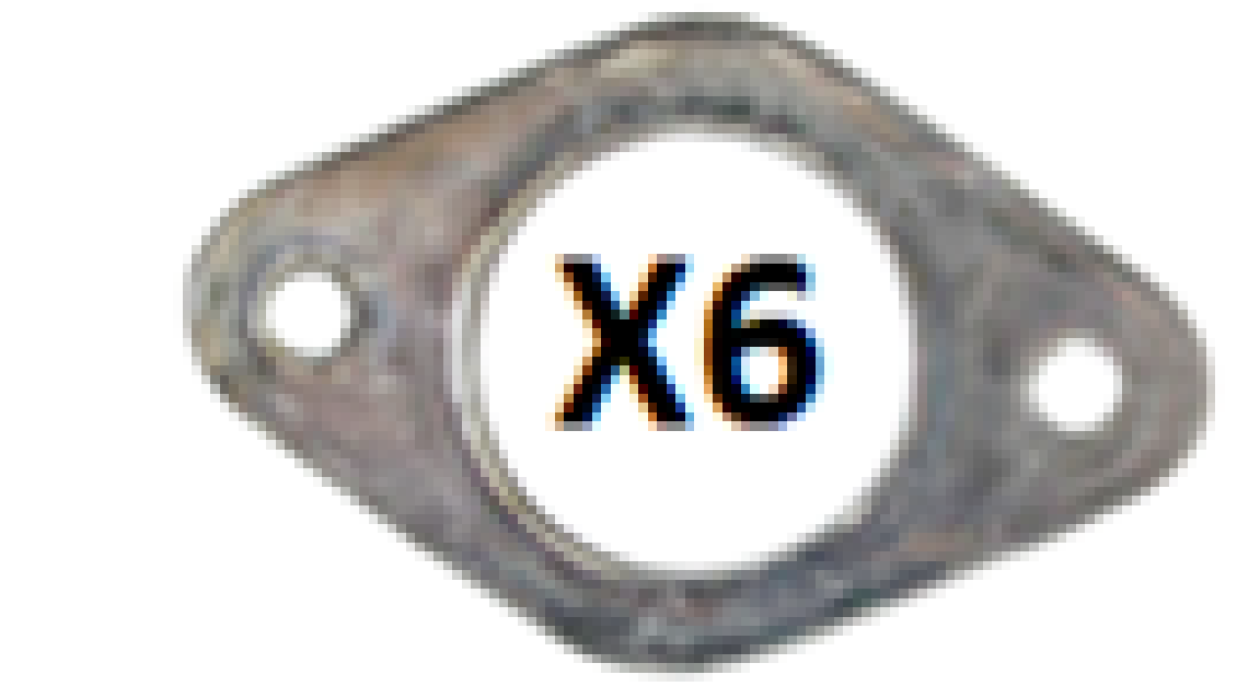 JUNTA DE ESCAPE. NISSAN 180 (6 Piezas)