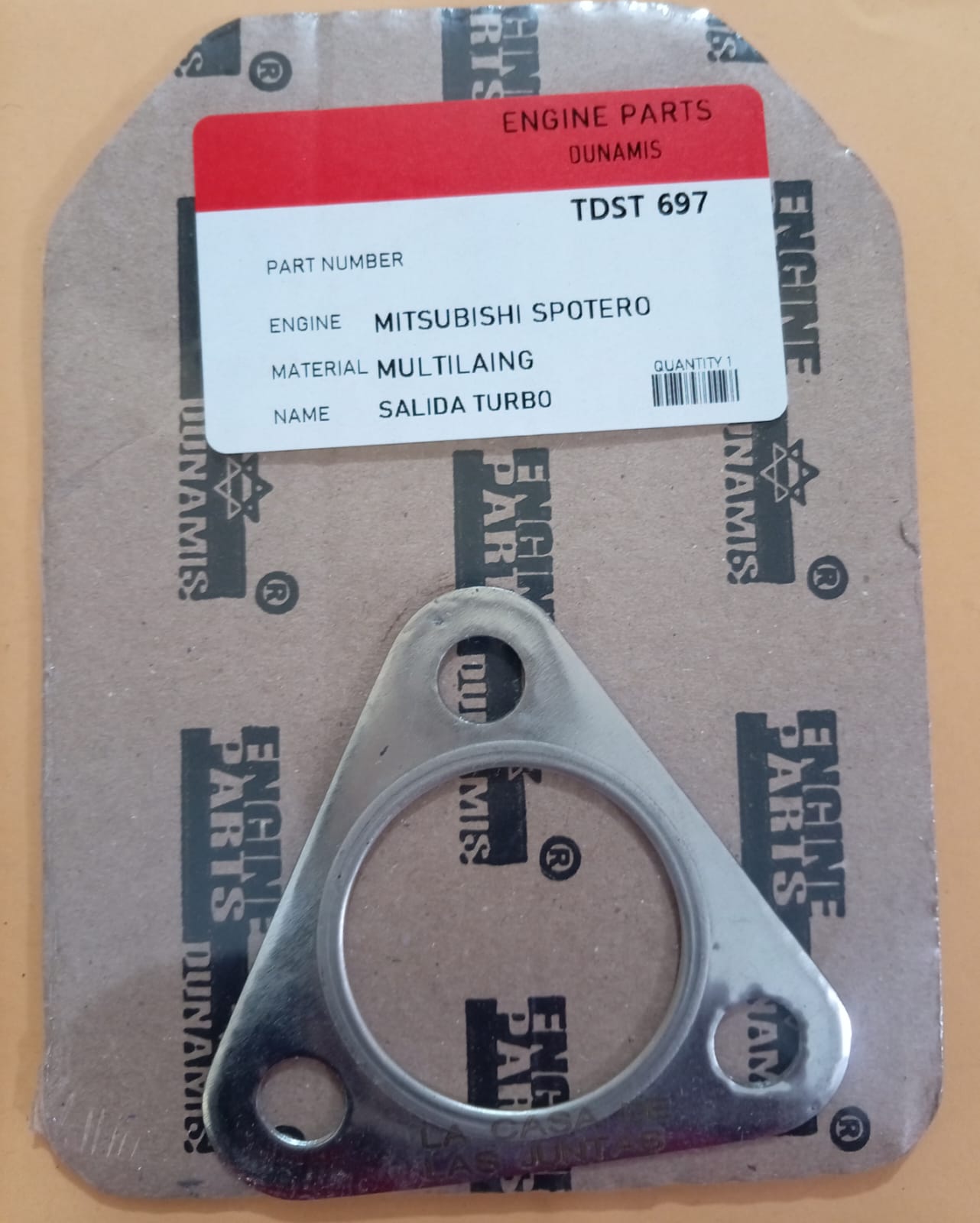 JUNTA DE TURBO Emp. Salida Turbo MITSUBISHI SPORTERO