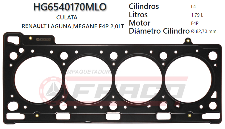 JUNTA DE CULATA RENAULT LAGUNA/MEGANE F4R 1.8 98UP