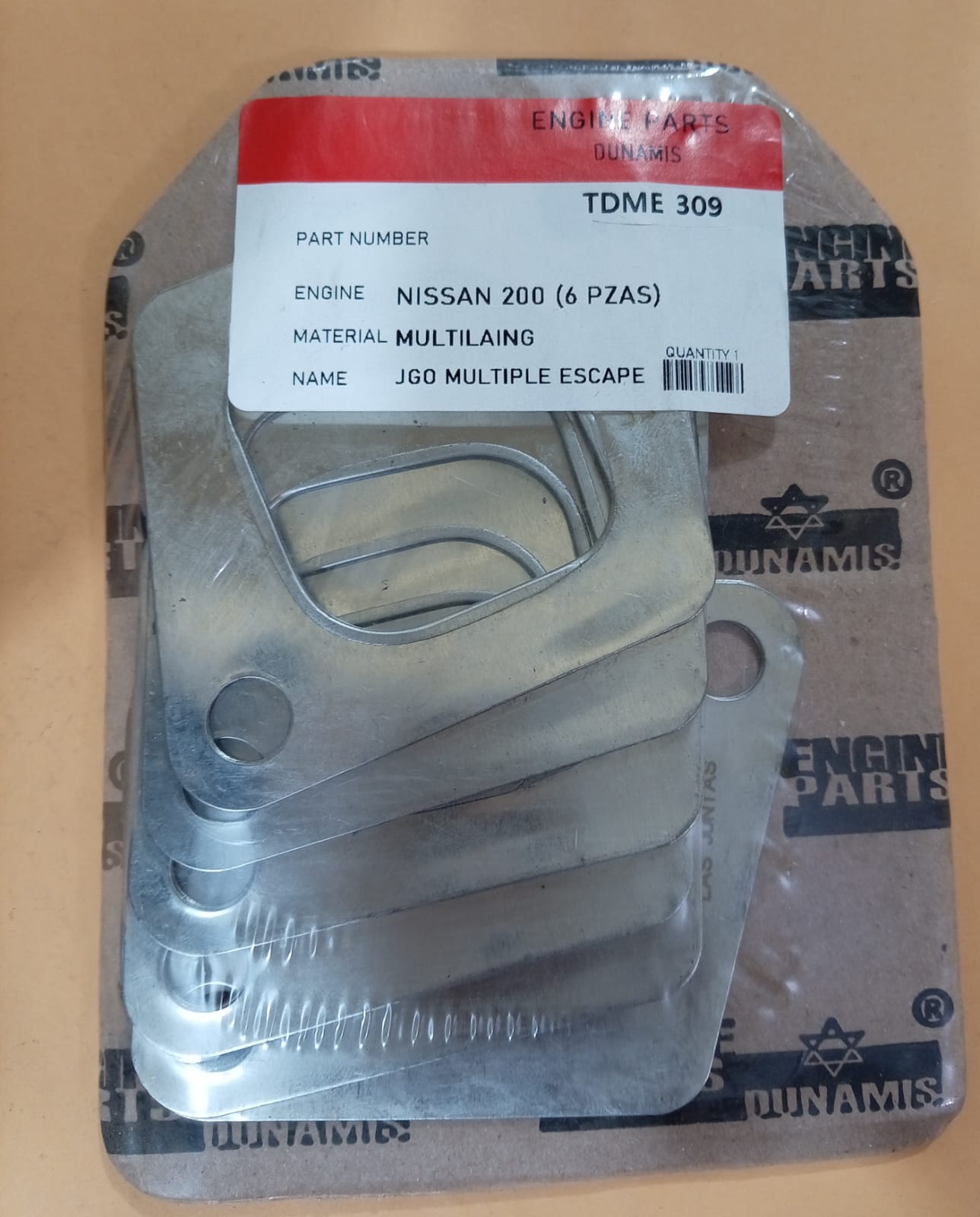 JUNTA DE ESCAPE. NISSAN 200 (6 Piezas)