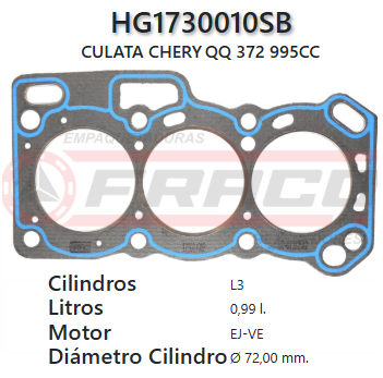 JUNTA DE CULATA DAIHATSU SIRION / CUORE 1000 EJ-VE 98/00