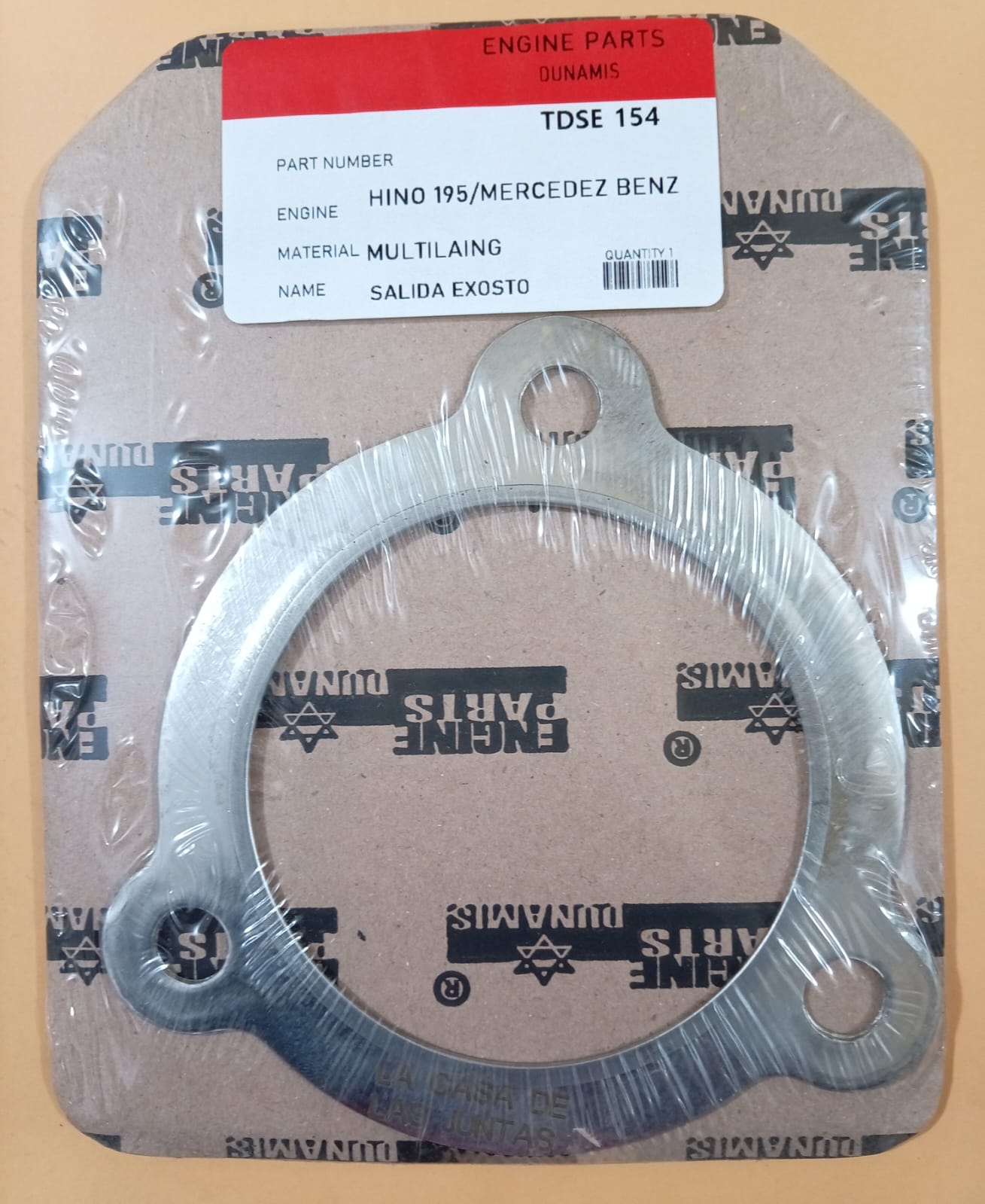 JUNTA DE TURBO HINO 195 - 205/MERCEDES BENZ GRANDE