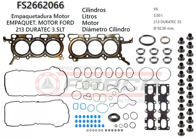 Junta de JUEGO JUNTAS FORD EXPLORER / MAZDA CX9, 213 3.5L 07/15