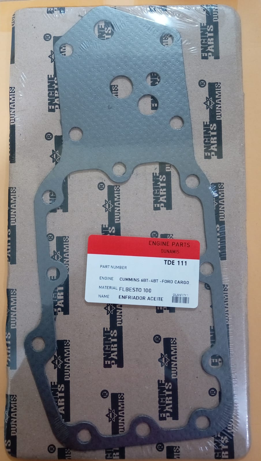 JUNTA DE BOMBA DE ACEITE CUMMINS 6 BT - 4 BT/FORD CARGO 3.9/5.9L