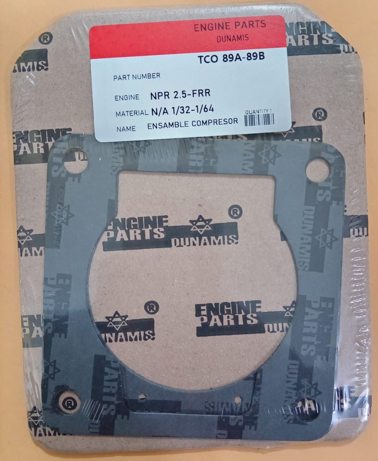 JUNTA DE CULATA ENSAMBLE COMPRESOR FRR NUEVO AZUL NPR 5.2