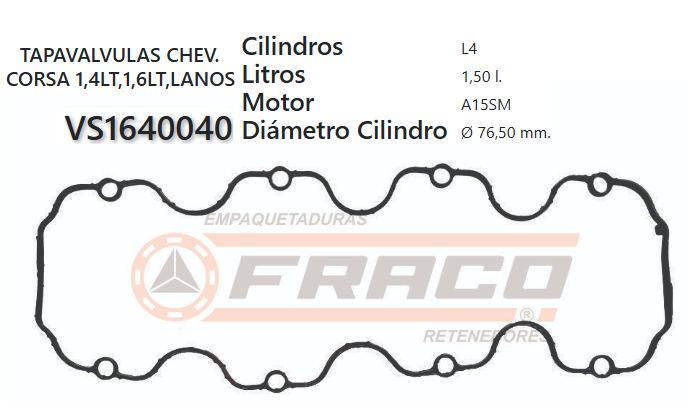 JUNTA DE T/VALVULA DAEWOO LANOS A15DM 1500cc 97/02