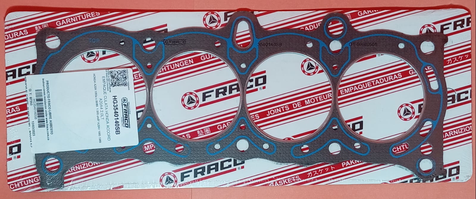 JUNTA DE CULATA HONDA ACCORD A20A