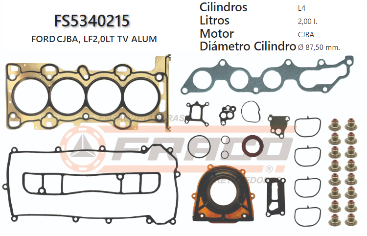 Junta de JUEGO JUNTAS FORD ECO SPORT / MAZDA 6 LF 2.0 02/UP