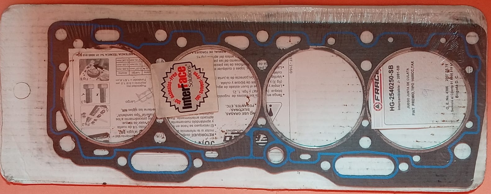 JUNTA DE CULATA FIAT PREMIO/TIPO 1.6 94/96 132AC