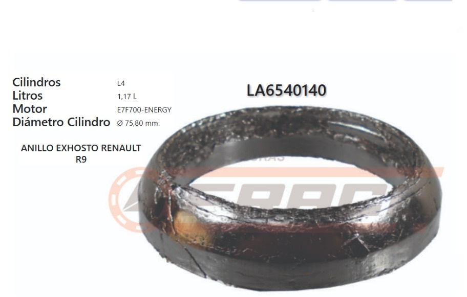 JUNTA DE MUFFLER RENAULT CLIO 19 INJ 90/96