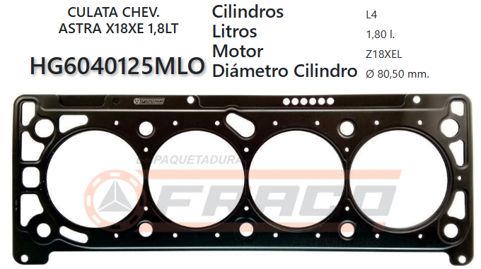 JUNTA DE CULATA OPEL ASTRA 1.8 X18XE1 VECTRA B 98UP