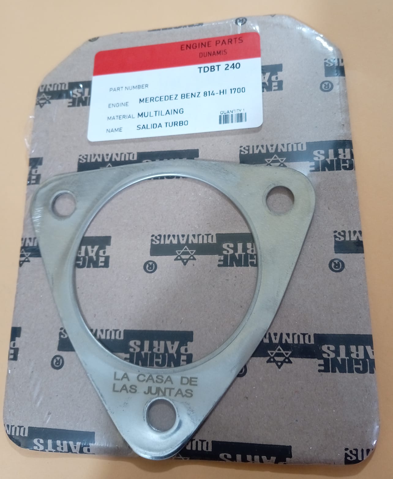 JUNTA DE ESCAPE. MERCEDES 814 - HI 1700