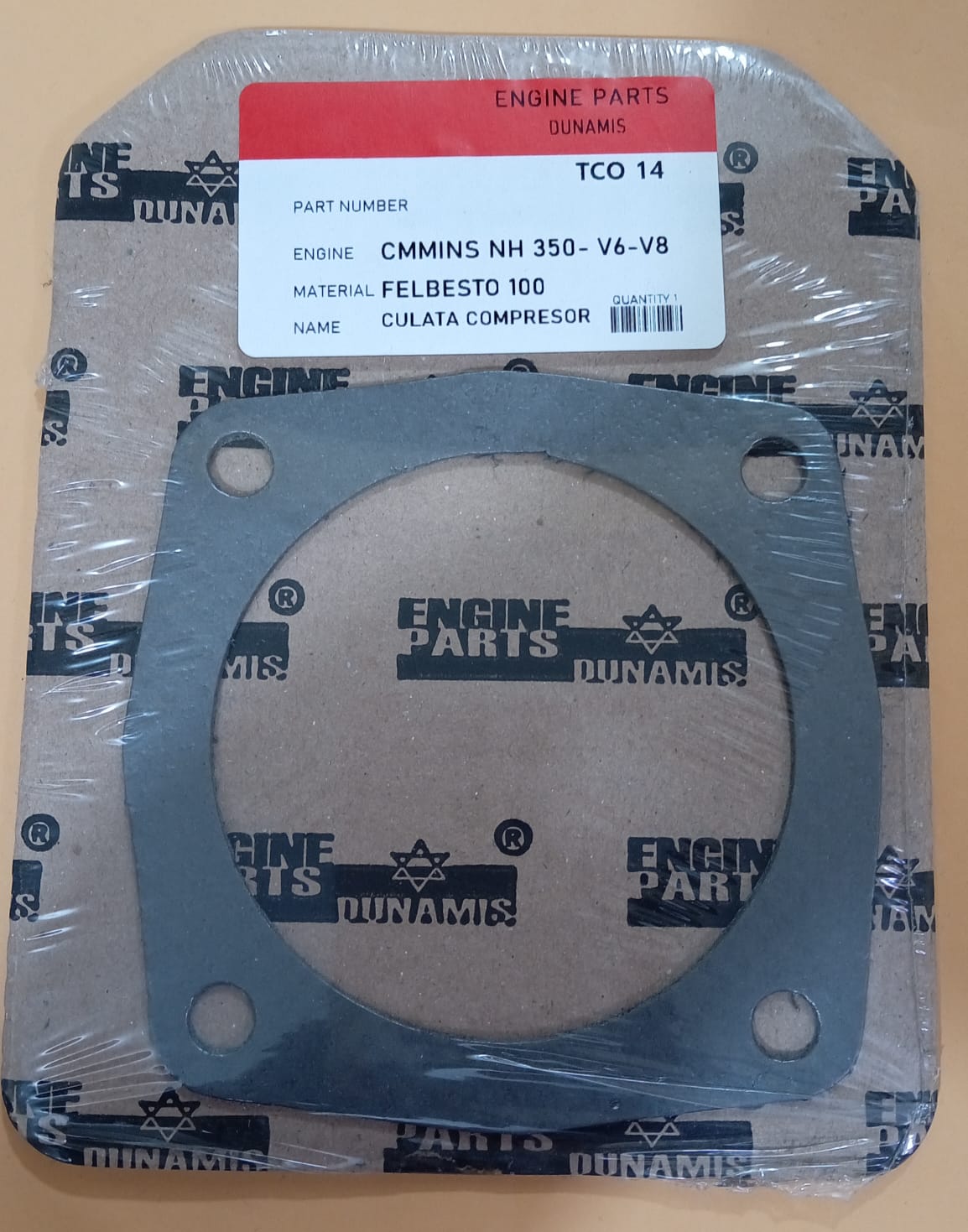 JUNTA DE CULATA COMPRESOR CUMMINS V6 155 - V8 210 - NH 350