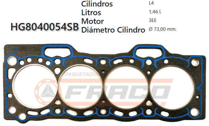 JUNTA DE CULATA TOYOTA STARLET 2E/3E 84/UP