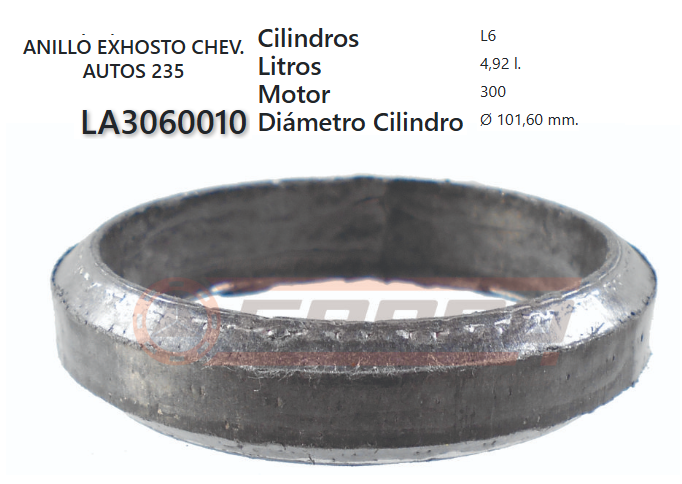 JUNTA DE MUFFLER CHEVROLET 265/283/303/305/307/327/350/400