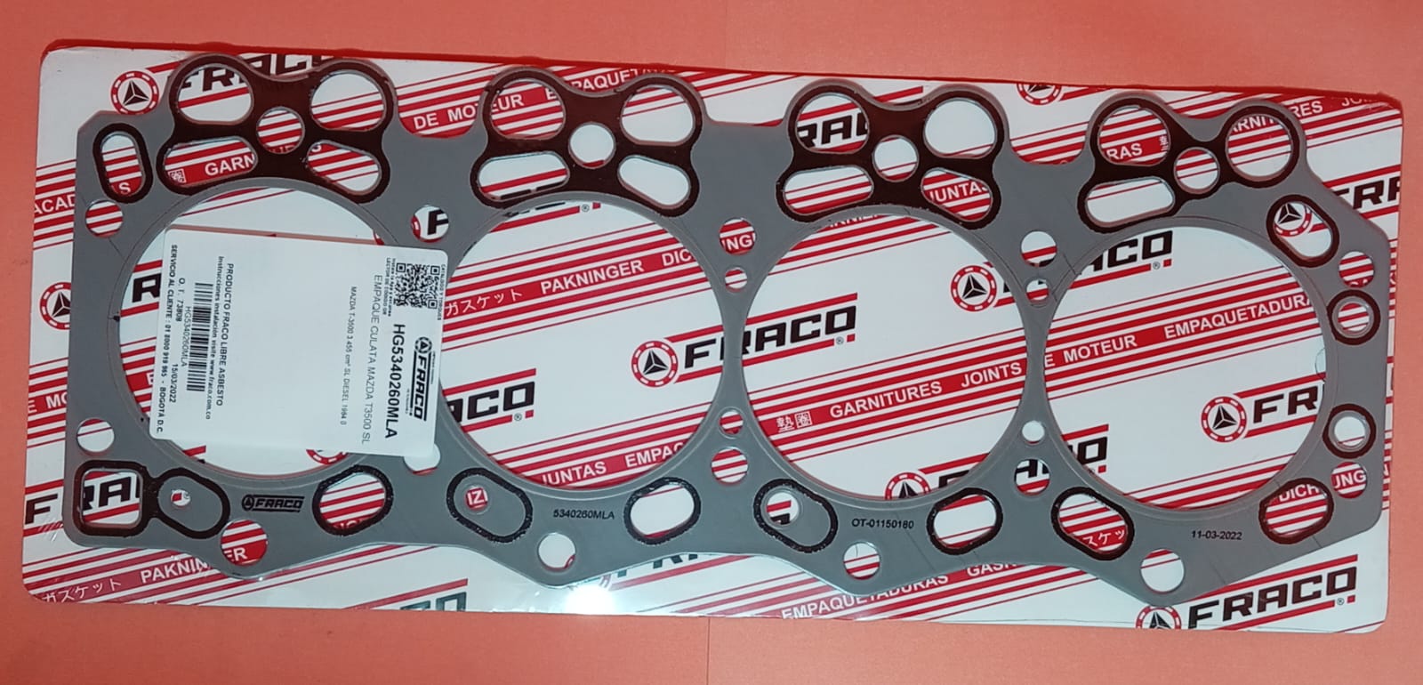 JUNTA DE CULATA MAZDA T3500,SL,84-UP.