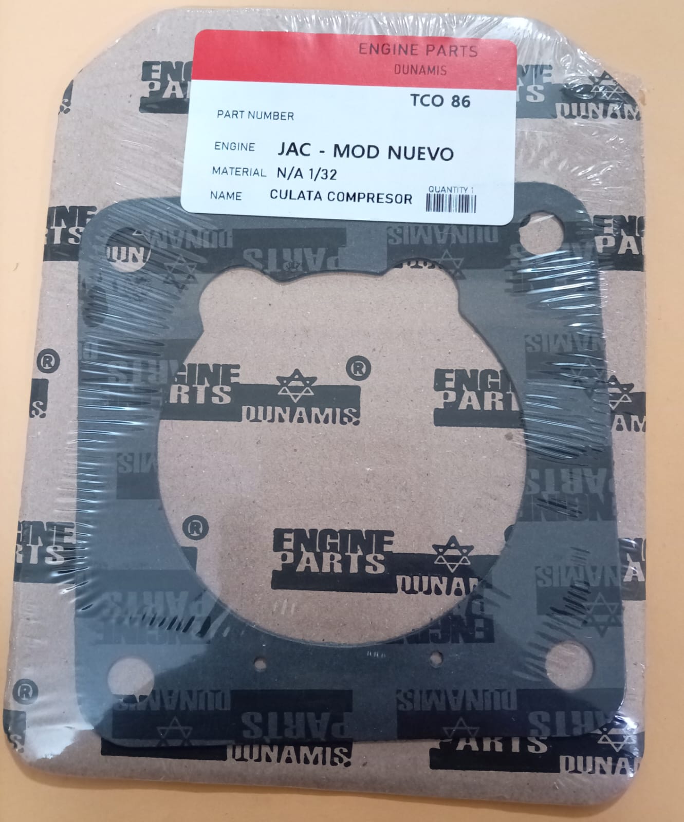 JUNTA DE CULATA COMPRESOR JAC mod Nuevo
