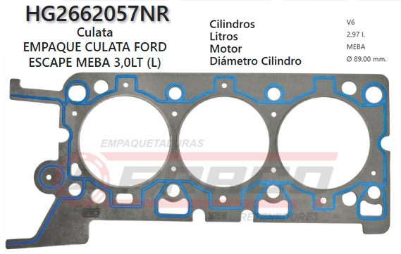 JUNTA DE CULATA FORD ESCAPE MONDEO 3.0 181 01/08 (IZQ)