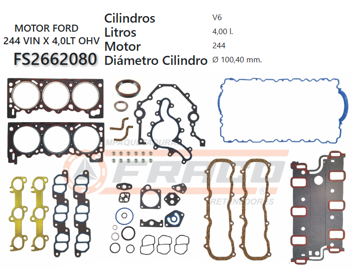 Junta de JUEGO JUNTAS FORD EXPLORER 244 90/94 4.0