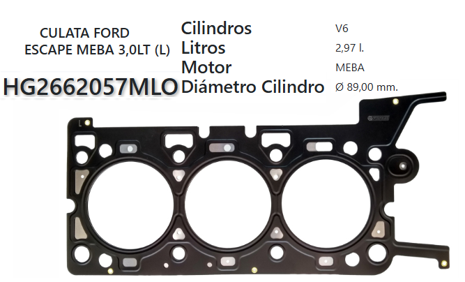 JUNTA DE CULATA FORD ESCAPE MONDEO 3.0 181 01/08 (IZQ)