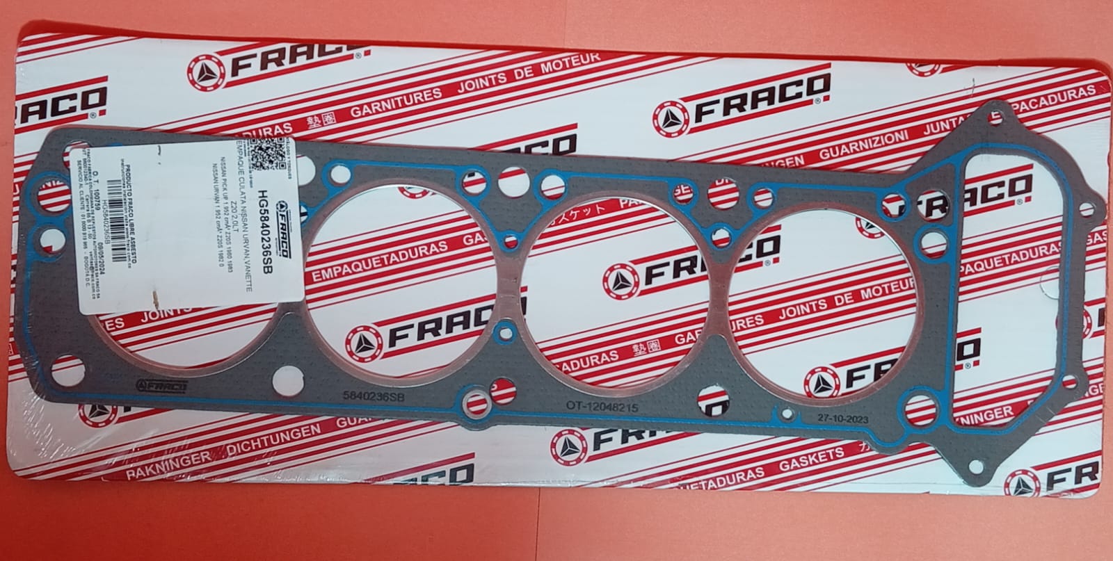 JUNTA DE CULATA NISSAN Z20S 2.0 URVAN 82UP