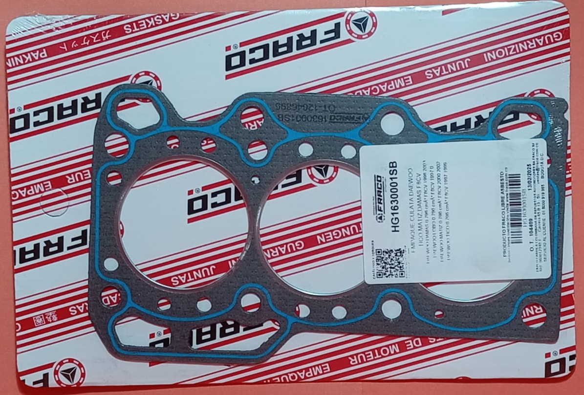 JUNTA DE CULATA DAEWOO SPARK / MATIZ / TICO, F8CV, 800CC, 96/03