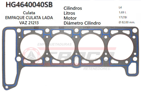 JUNTA DE CULATA LADA NIVA 21213 94 ON 1700CC