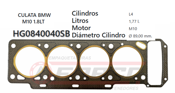 JUNTA DE CULATA BMW 1.8 M10 80/....