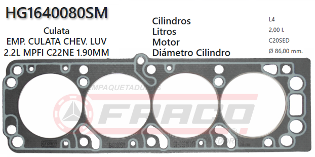 JUNTA DE CULATA DAEWOO ESPERO / RACER C20LE 2.0 89/99