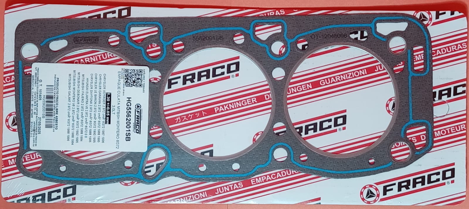 JUNTA DE CULATA MITSUBISHI MONTERO 6G72 3.0 88/96