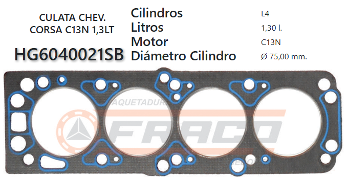 JUNTA DE CULATA OPEL CORSA C13N 1.3 86/89