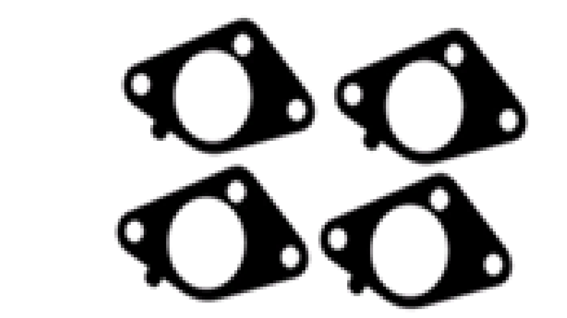 JUNTA DE ESCAPE. CITROEN XANTIA, XU7JP, 1.8L, 96UP (4 und.)