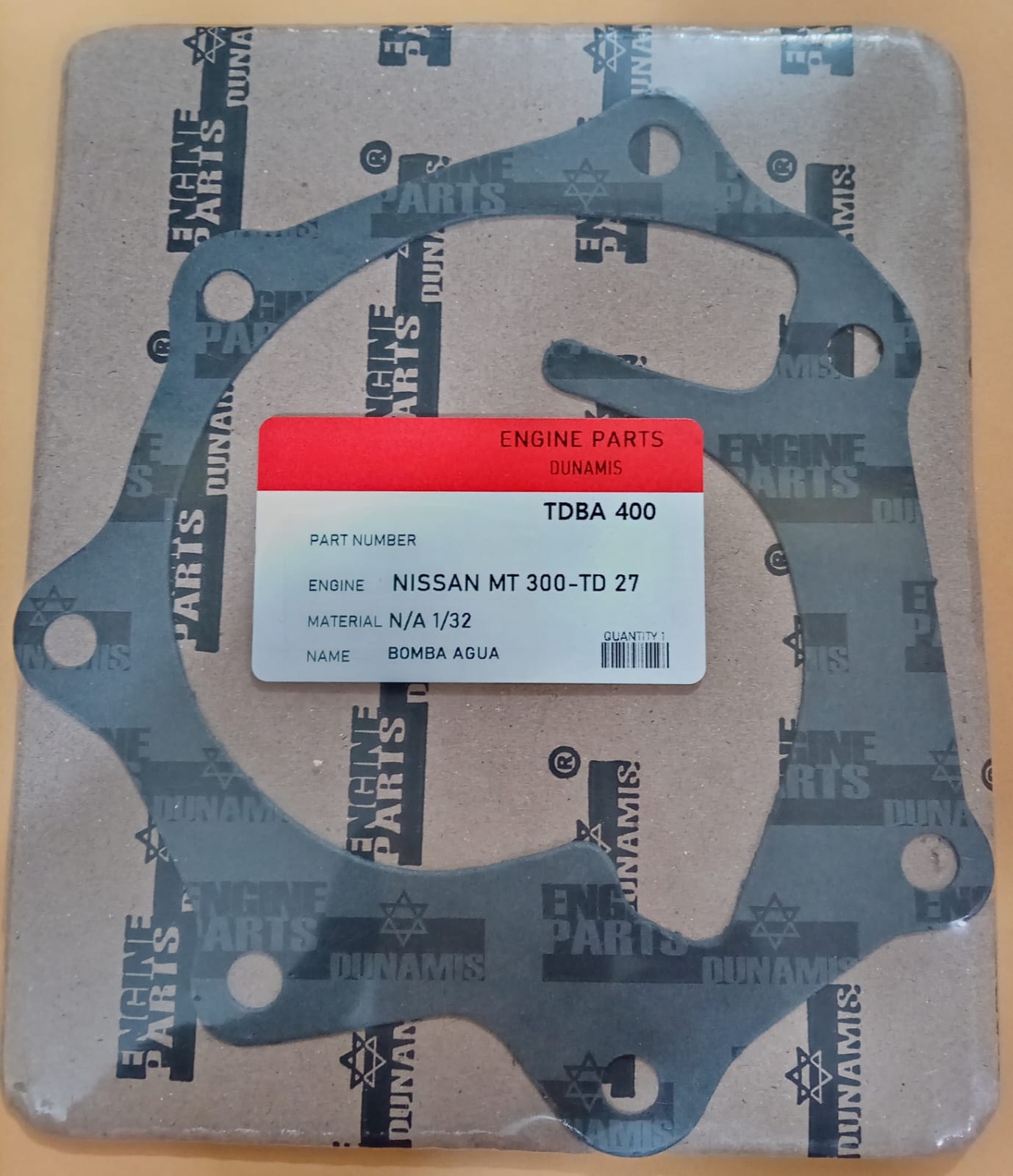 JUNTA DE BYT AGUA NISSAN MT 3000 - TD 27