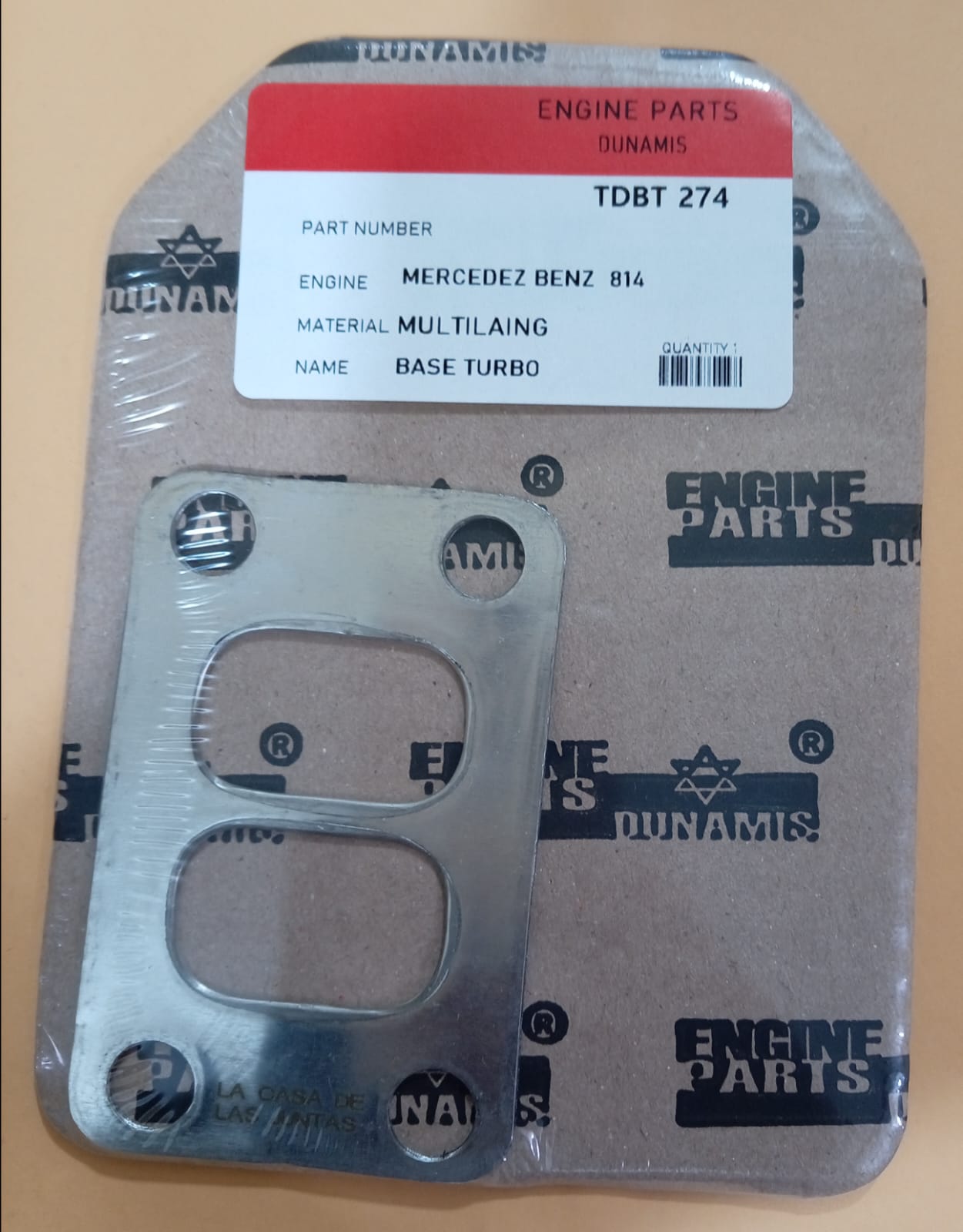 JUNTA DE TURBO MERCEDES BENZ 814