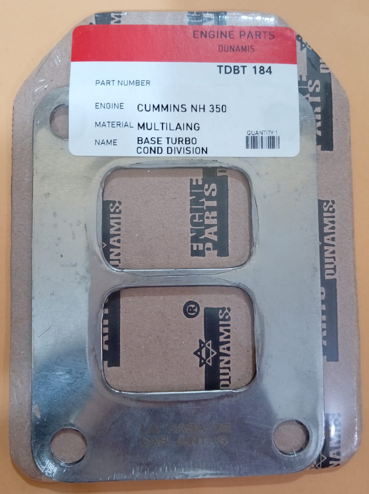 JUNTA DE TURBO Emp. Base Turbo CUMMINS NH 350