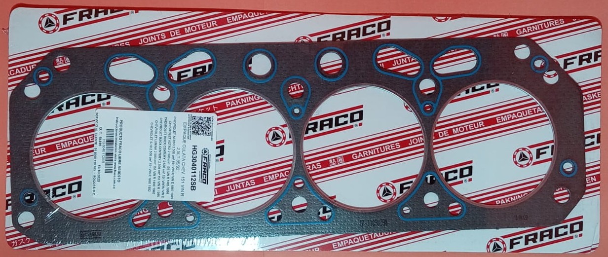 JUNTA DE CULATA CHEVROLET 151 VIN R 2.5 85/86