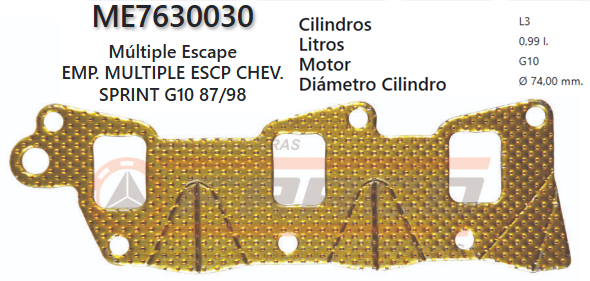 JUNTA DE ESCAPE. SUZUKI G10 85/88