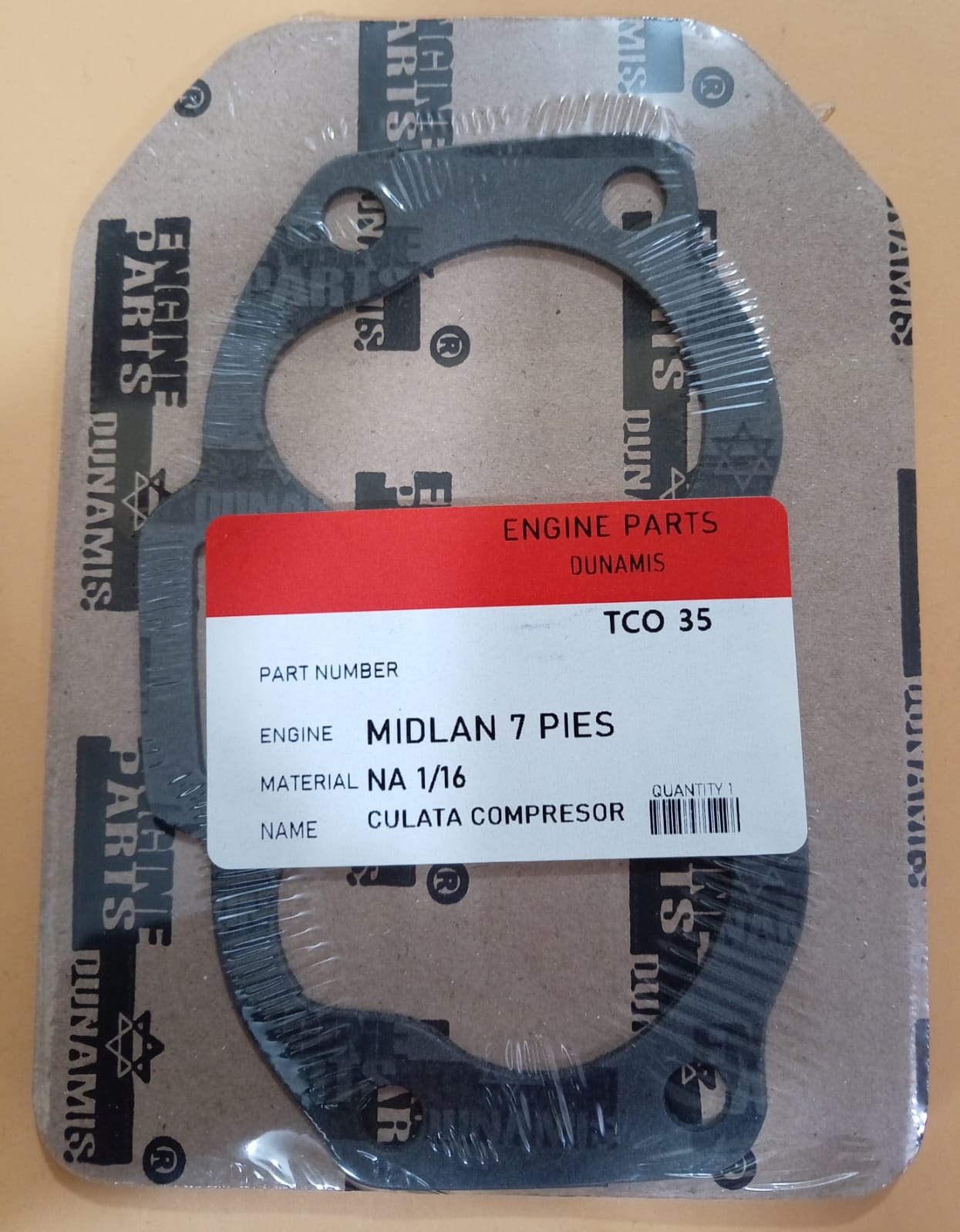 JUNTA DE CULATA COMPRESOR MIDLAN 7 pies