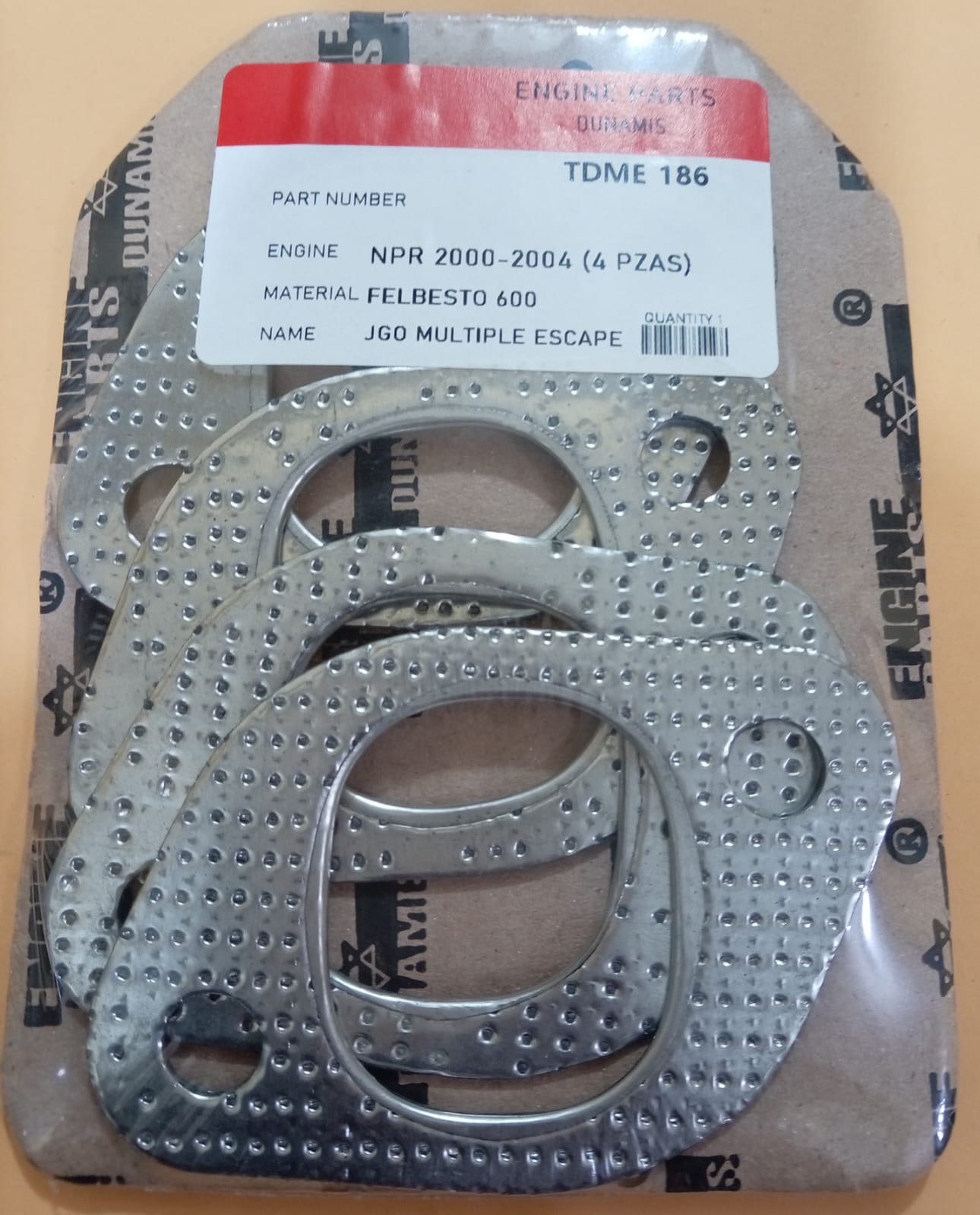 JUNTA DE ESCAPE. NPR 2000 - 2004 (4 Piezas)